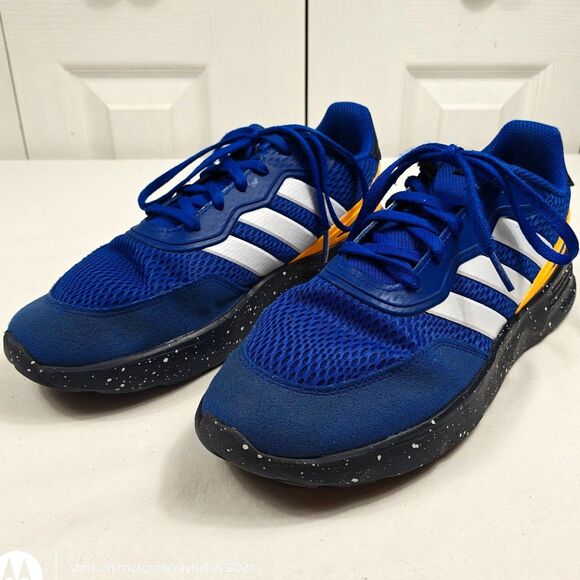 Youth ADIDAS Nebzed K Blue Big Kid's Running Shoes Lace Up Sneakers US Size 6.5 - Picture 10 of 16